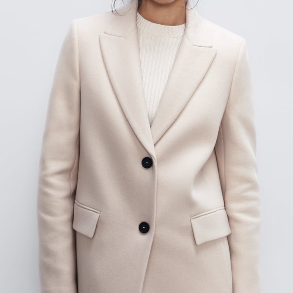 ZARA BUTTONED MASCULINE COAT - Picture 2 of 9